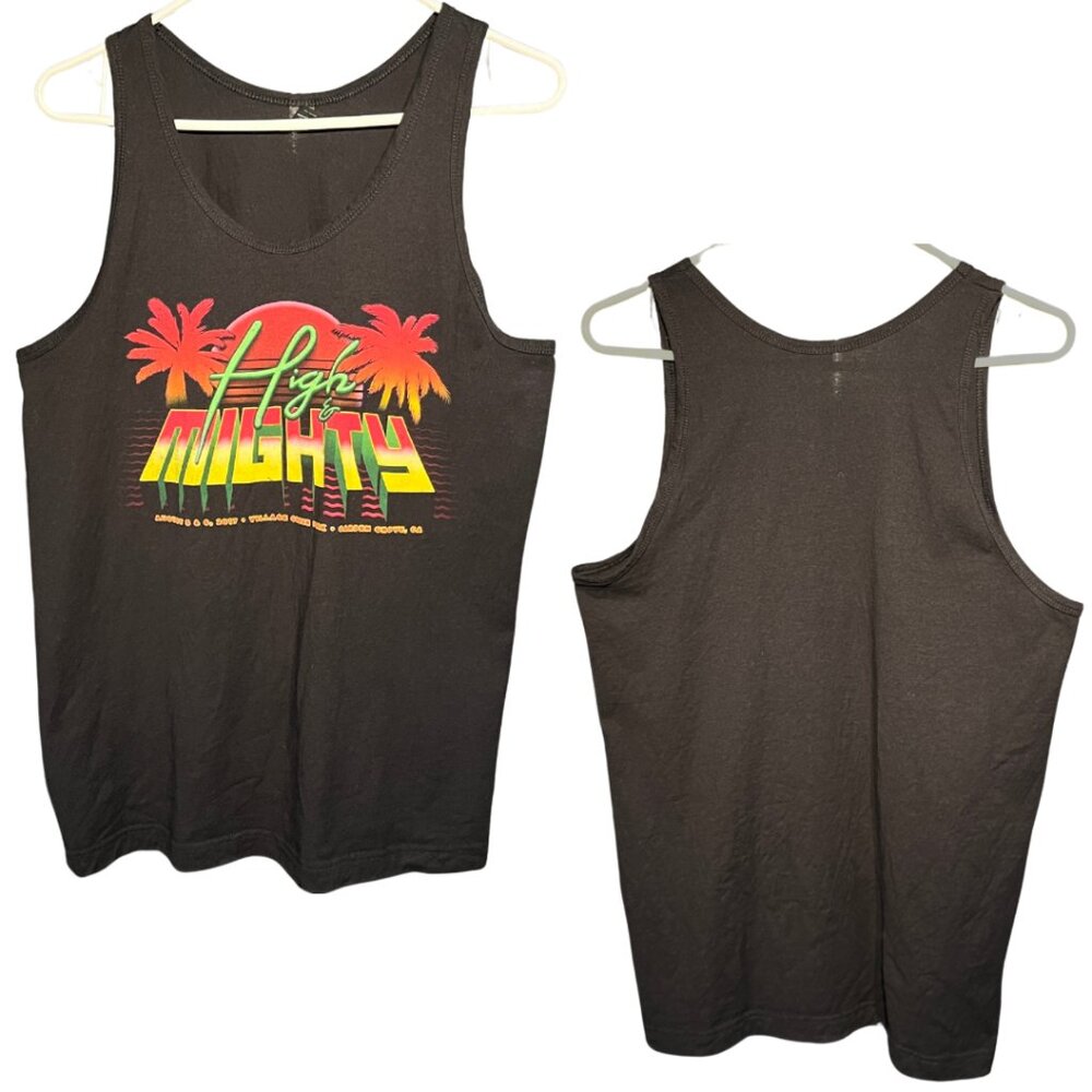 High & Mighty Festival Tank Top Unisex Medium Black